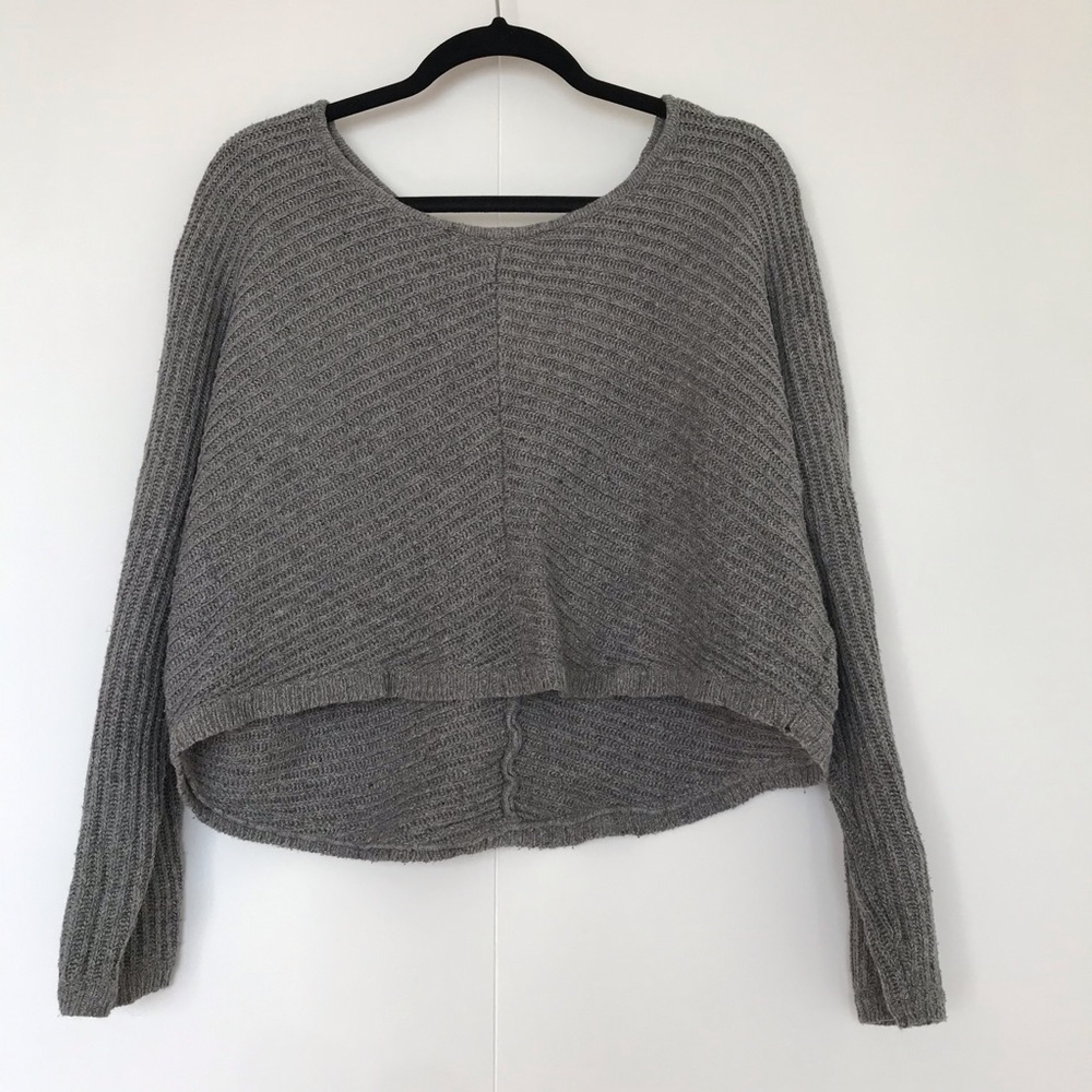 COVET | CROPPED CHUNKY KNIT SWEATER